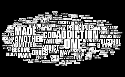 image showing text about addiction treatment