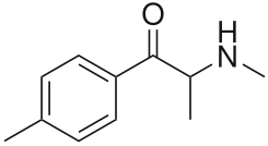 Image showing the chemical structure of the legal high mephedrone